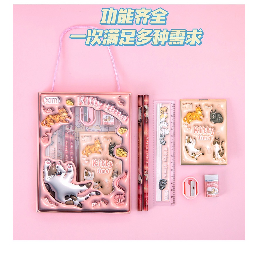 

Stationary Set lengkap - Paket Alat Tulis Buku Penghapus Pensil Rautan Penggaris