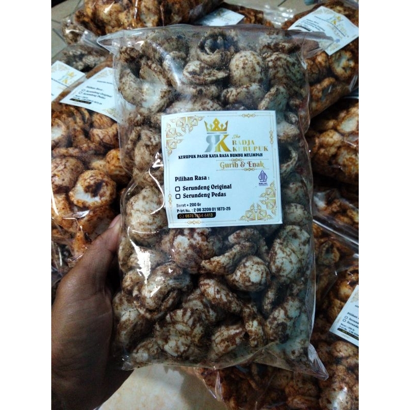 

kerupuk serundeng kelapa