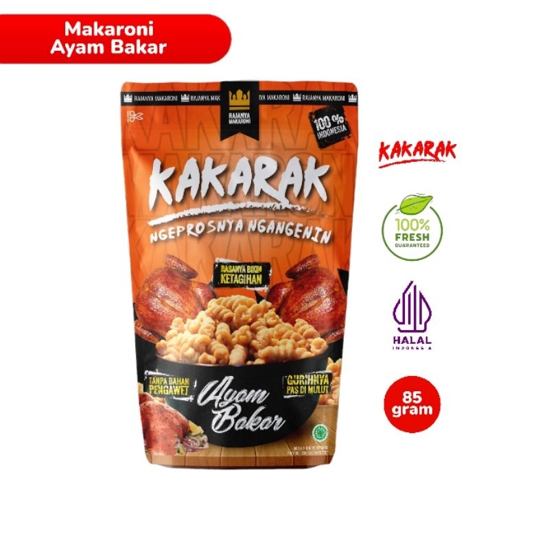 

KAKARAK - Makaroni Fusilli Rasa Ayam Bakar 85gr