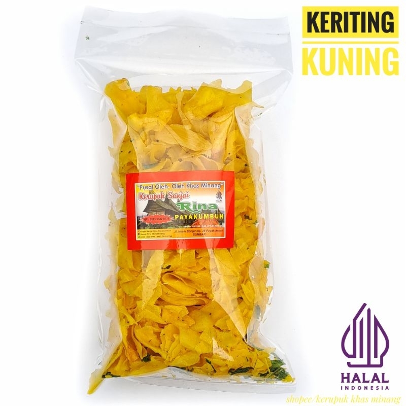 

Keripik Sanjai Kuning Keriting Nan Gurih dan Renyah
