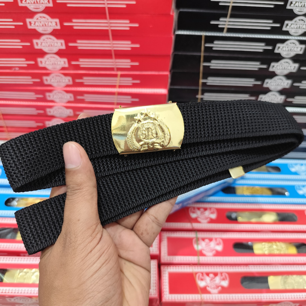 Ikat Pinggang Polisi / polri / Sabuk Gesper PDH Polri Kuningan
