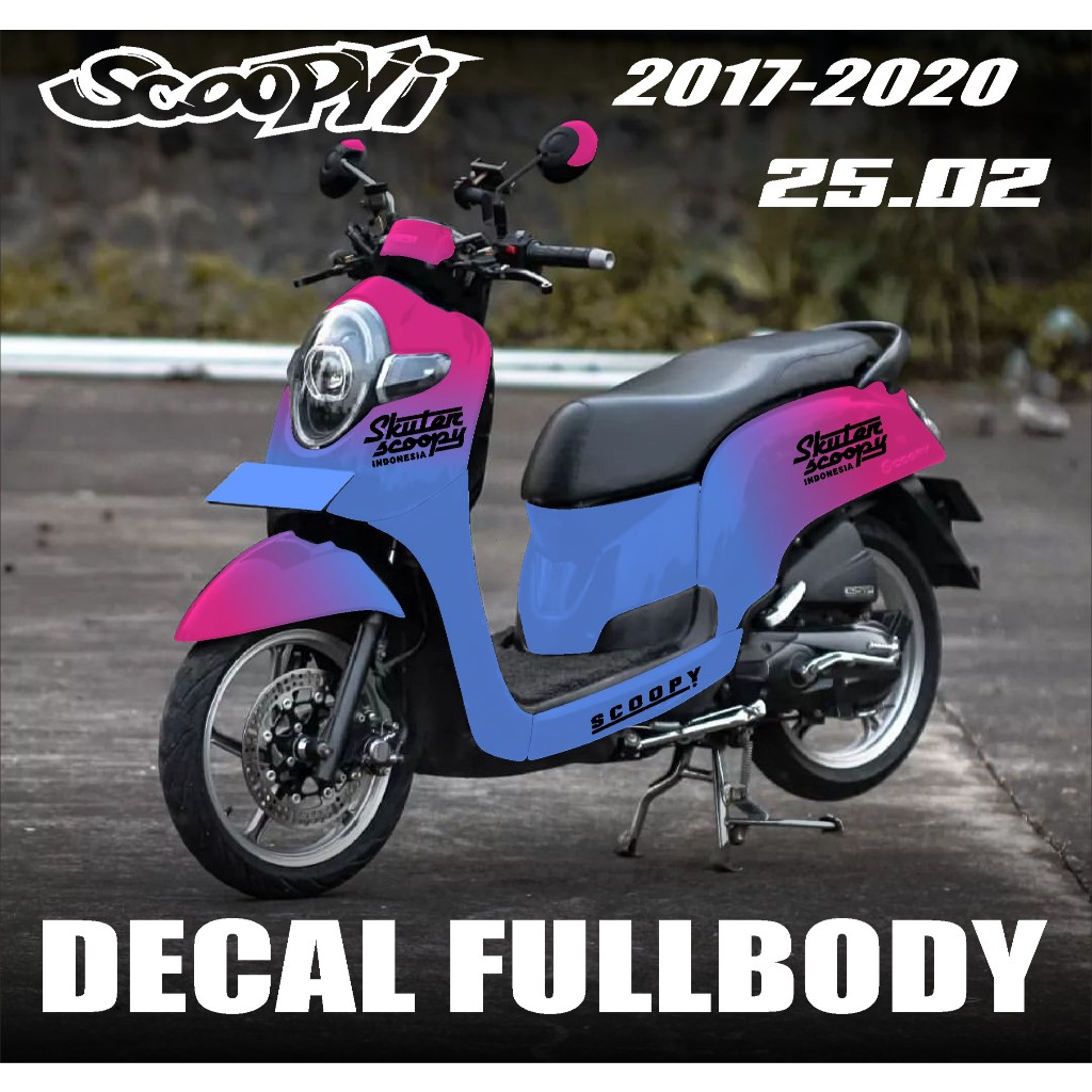 COD TERBARU Decal Stiker DECAL SCOOPY 2017 2018 2019 FULL BODY NEW  DESIGN GRADASI STICKER KEREN SCO
