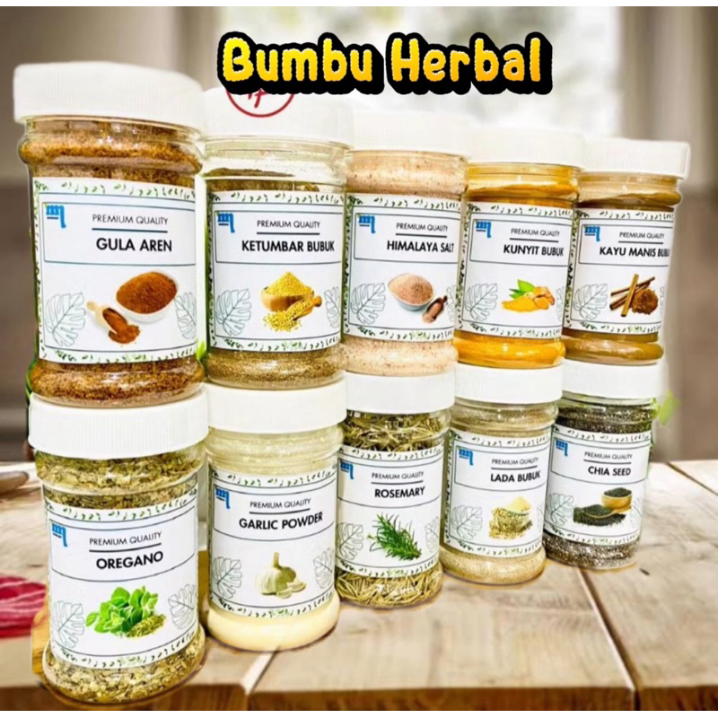

OREGANO / BASIL / PARSLEY / ROSEMARY BUMBU HERBA PREMIUM MPASI BAYI 10gr | BUMBU MPASI ORGANIK