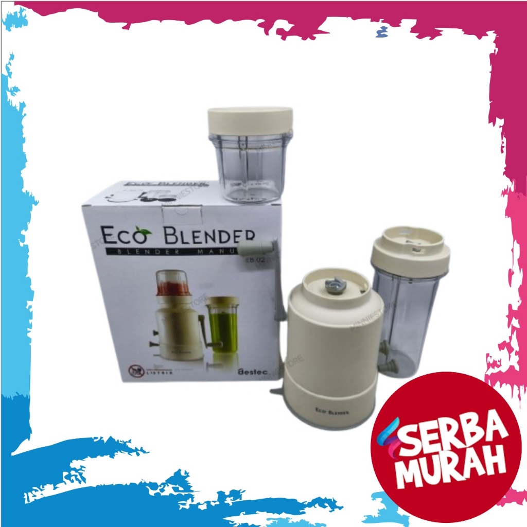 Destec Blender Manual Putar Tangan BMJ 205 1 & 2 Gelas