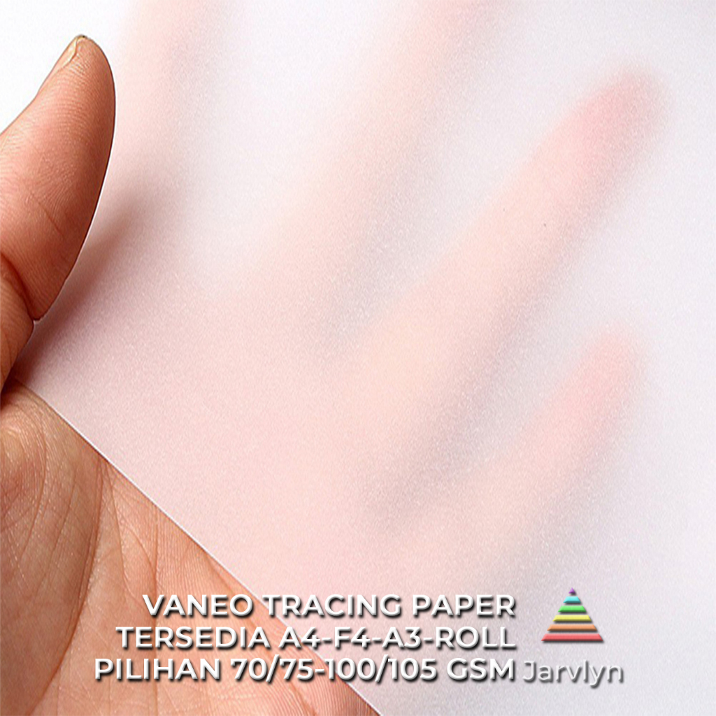 

JARVLYN - VANEO KERTAS KALKIR A3 100/105 GSM LEMBARAN LASERJET TRACING PAPER ARSITEK SABLON STENCIL