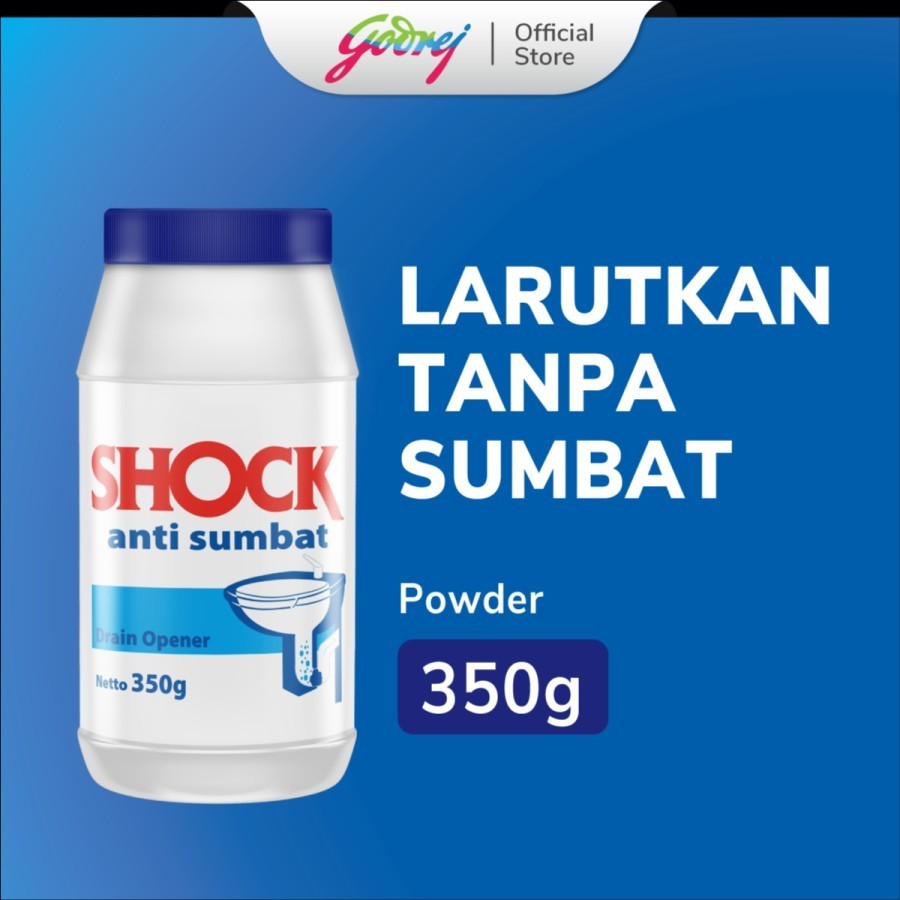 SHOCK Anti Sumbat Mampet Toilet Wastafel Pipa Air Kloset WC 350 gram