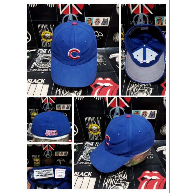 topi second import sport baseball anak TWINS BALL X MLB CHICAGO CUBE series