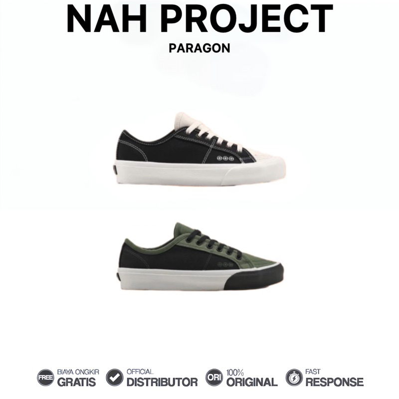 Nah Project - Sepatu Paragon Sneakers Casual Unisex Wanita Pria Original 100%