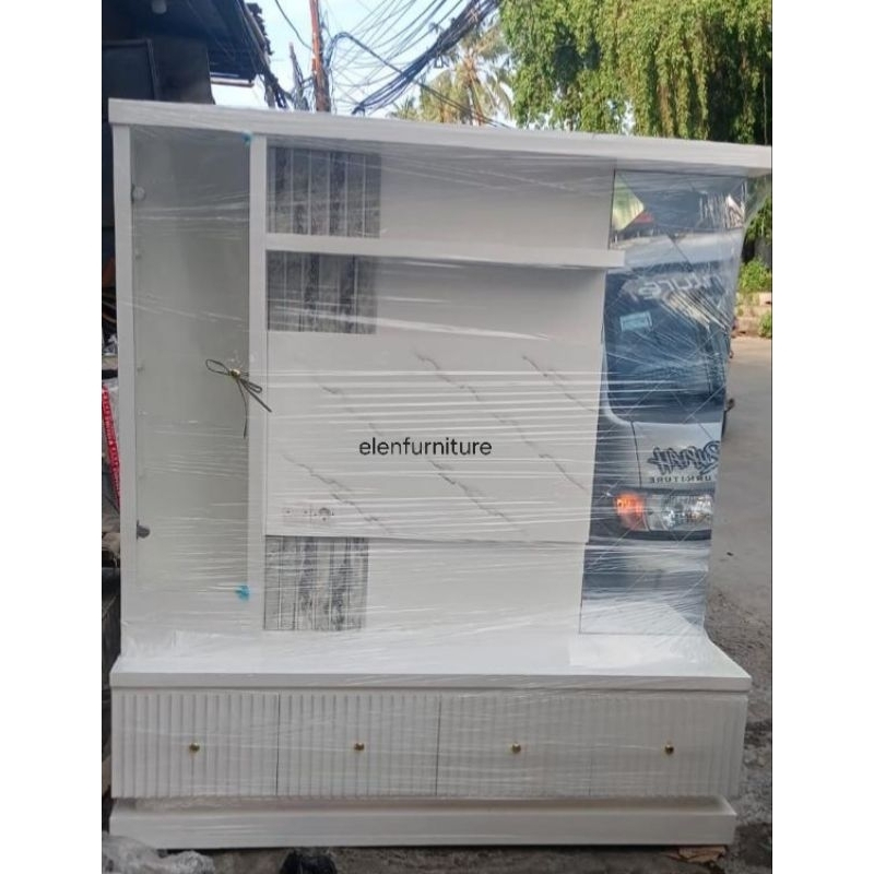 BUPET TV LED MINIMALIS,BUPET PARTISI,BACKDROP,BUPET SKETSEL