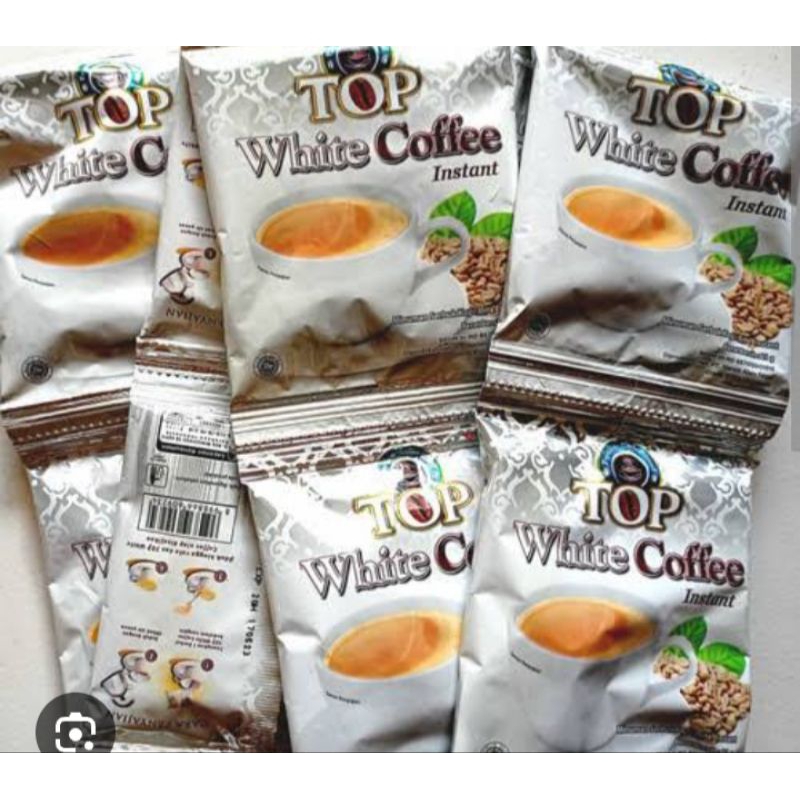 

Top White Coffe Kemasan sachet Renteng isi 10 Pcs
