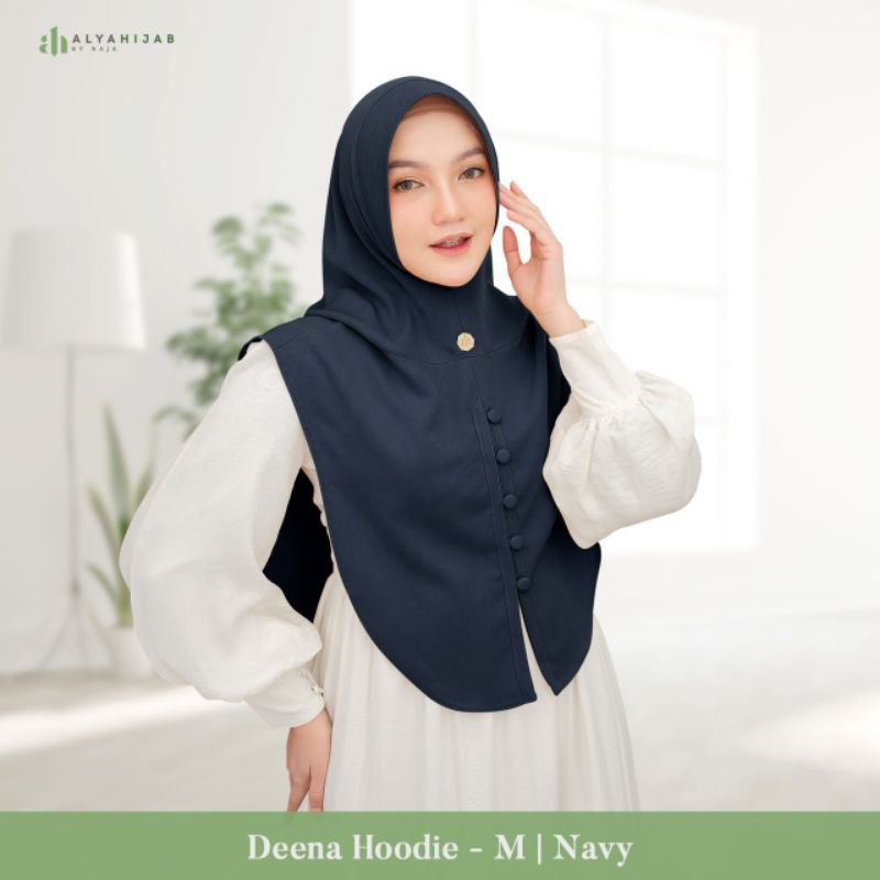 ALYA HIJAB Deena Hoodie Hijab Instan Alya hijab by naja size M /Jilbab instan