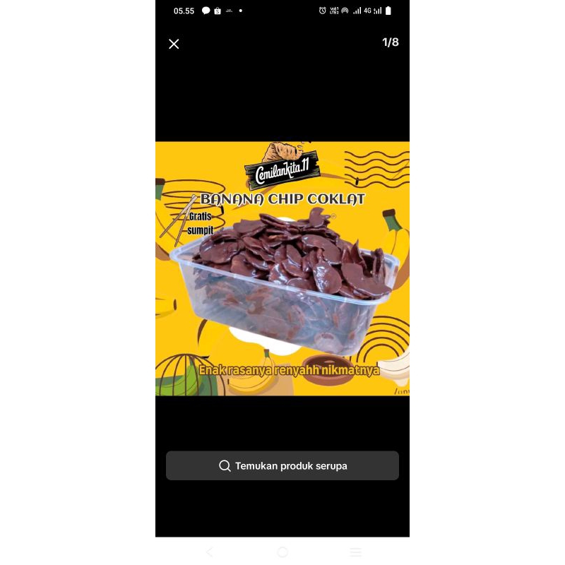 

keripik pisang coklat