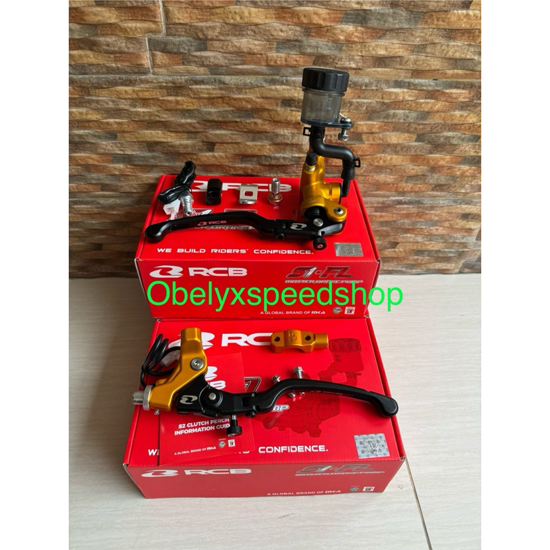 Paket Master Rem RCB S1 FL Radial 14MM-17MM dan Kopling S2 FL Long Lever Original (bisa diaplikasika