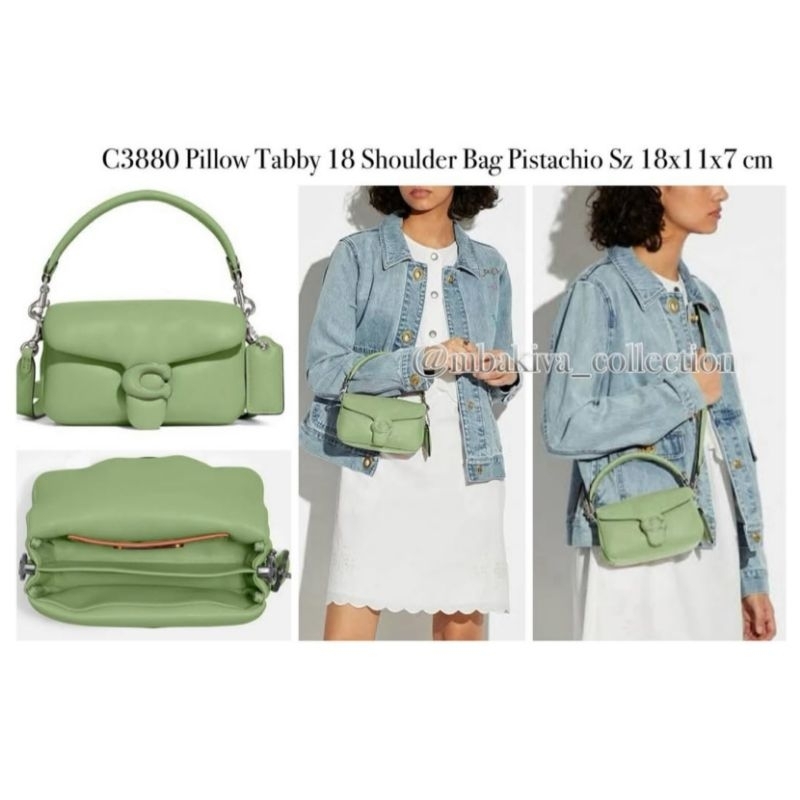 CO C3880 Pillow Tabby 18 Shoulder Bag Pistachio