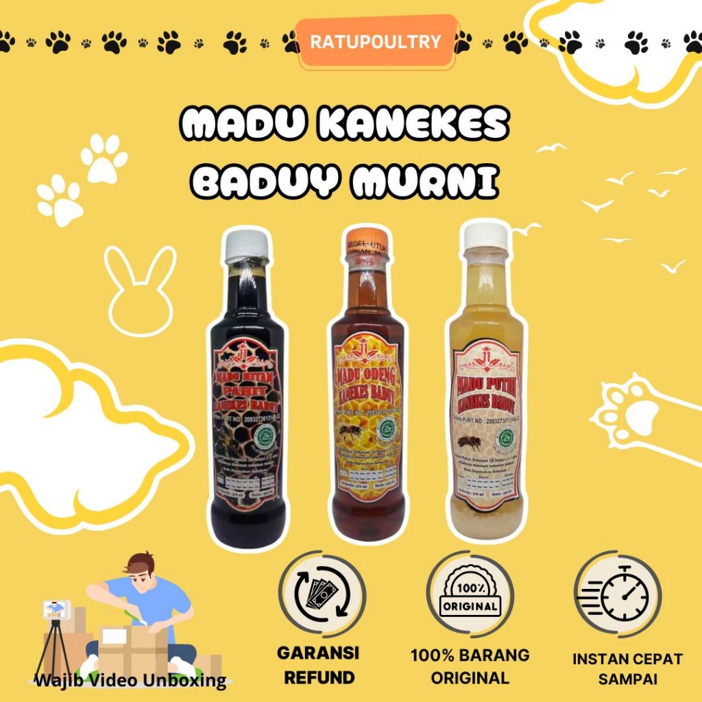 

Madu Kaneke Baduy Murni / Madu Murni / Kaneke / Madu Hitam / Madu Merah / Madu Odeng / Madu Putih