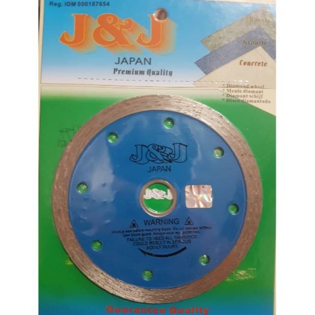 Diamond Wheel / Mata Potong Keramik 4" Wet / Basah J & J / J&J / JJ