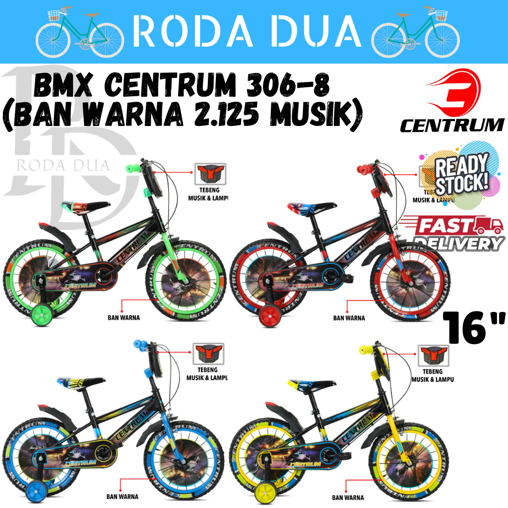 SEPEDA BMX ANAK 16" CENTRUM 306-8 +ADA MUSIK