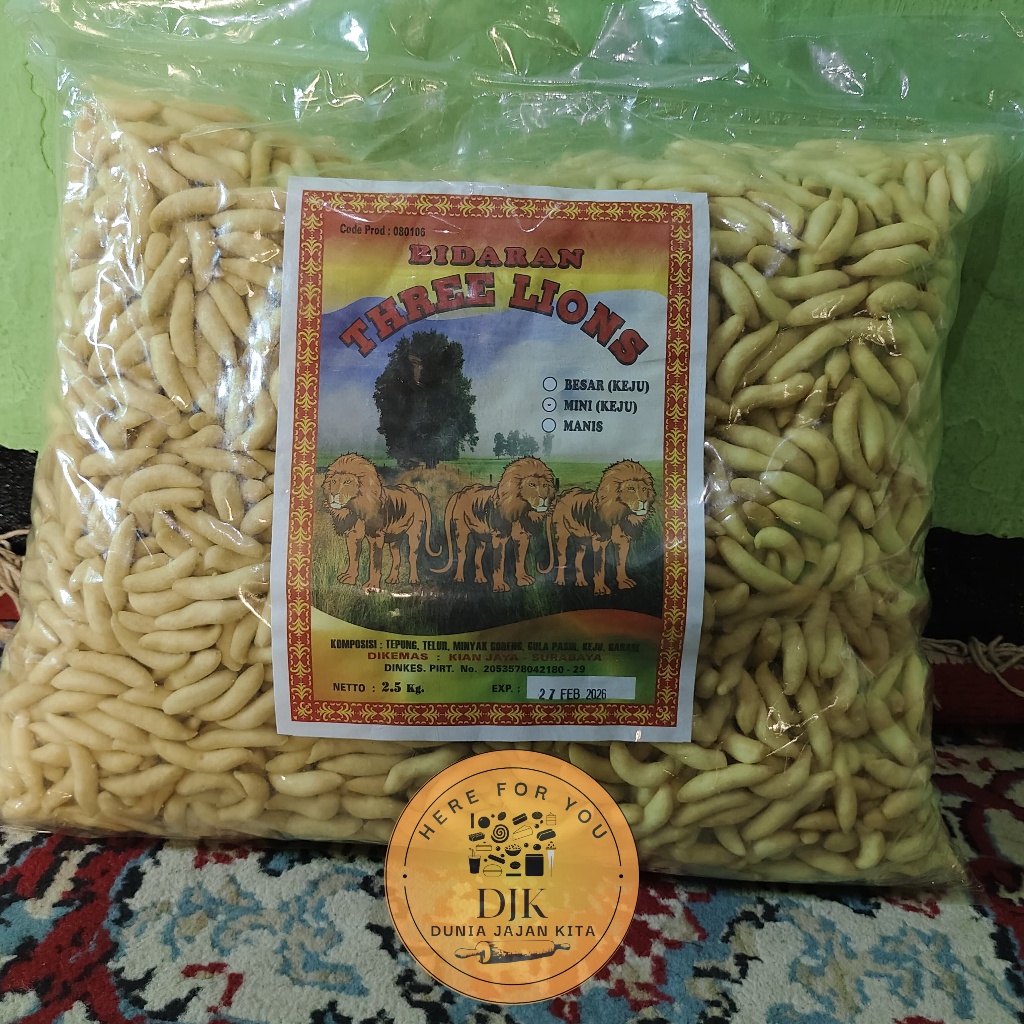 

500GR|BIDARAN THREE LIONS KEJU