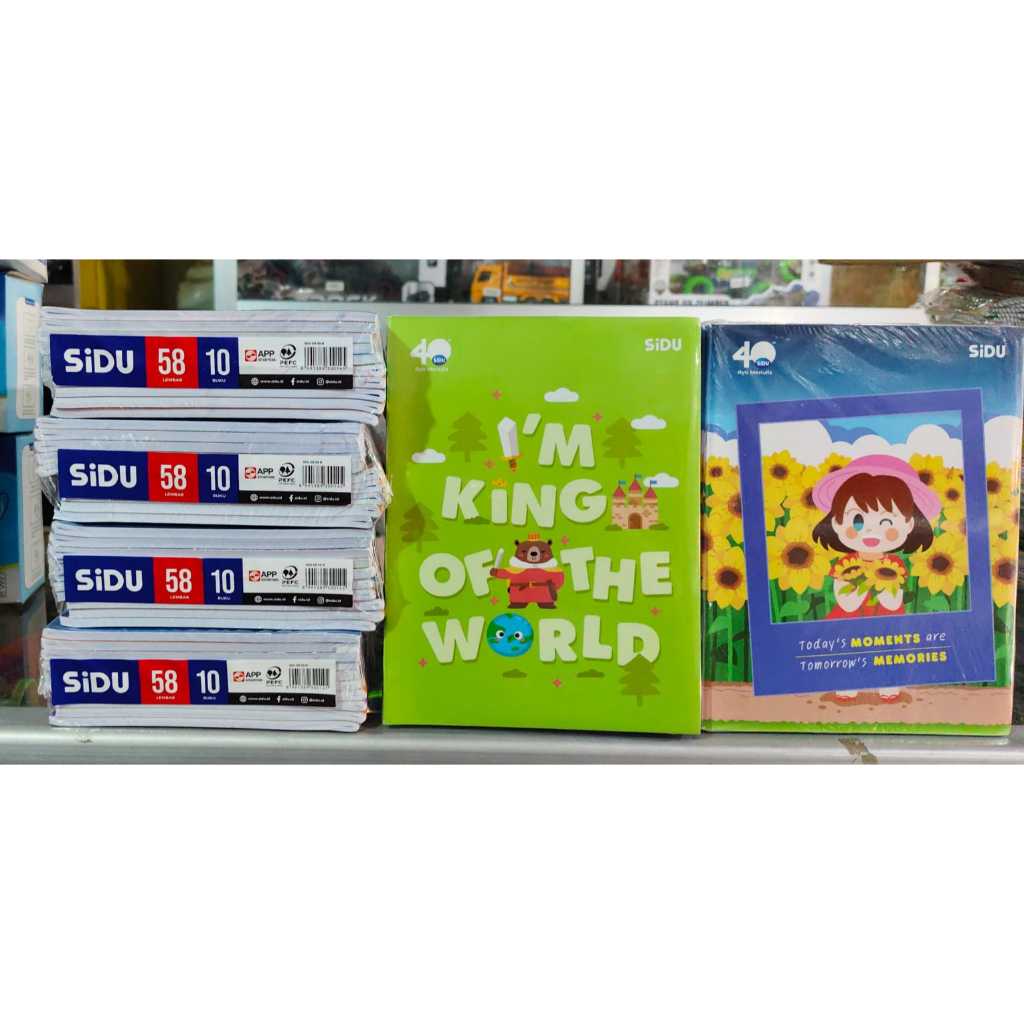 

Buku Tulis Merk SIDU (Sinar Dunia) isi 58 Lembar (1 pak isi 10 Buku)