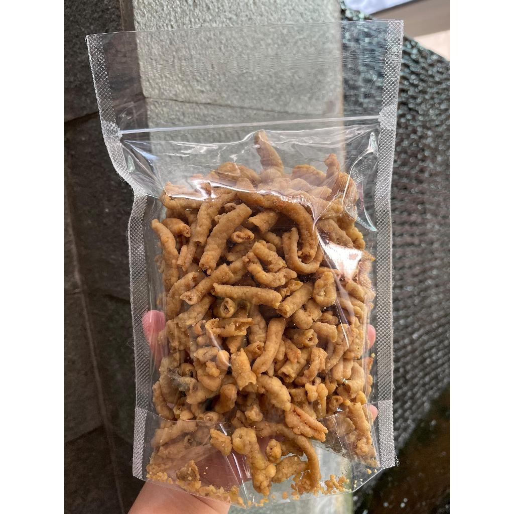 

wiw Usus Ayam Krispy 500gr Original asin gurih daun jeruk Keripik Usus Crispy Garing Renyah Dijamin