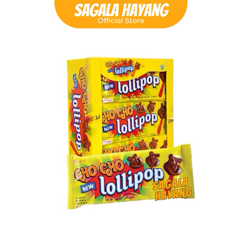 

( SAGALA HAYANG ) Cho Cho Lollipop Cokelat -8gram