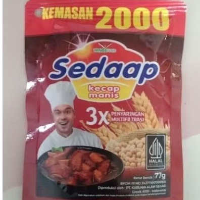 

Kecap Sedap kemasan 2000/77gr