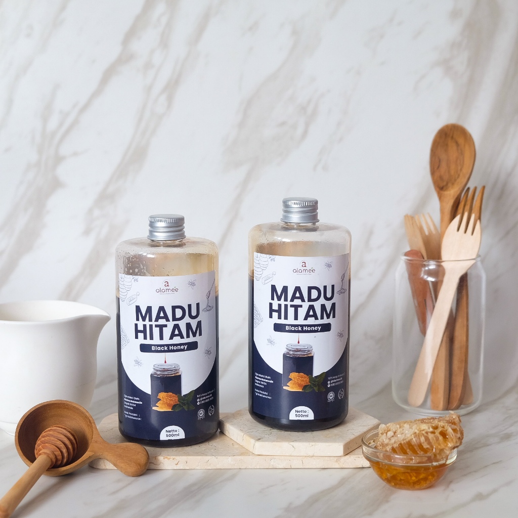 

Madu Hitam Asli 500ml Pahit Black Honey Raw Murni Alami Natural Hutan Forest