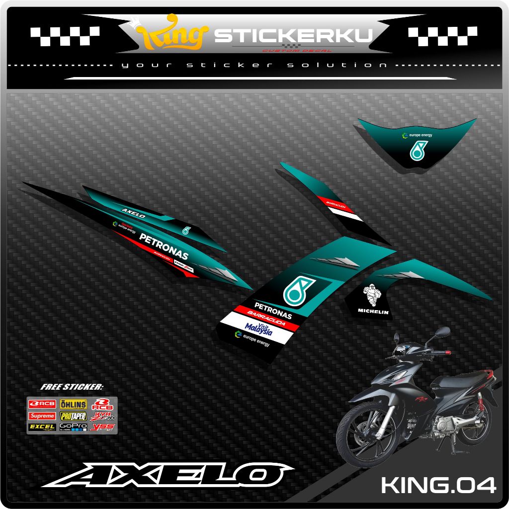 Stiker Striping Decal Motor Suzuki Shogun Axelo 125 R Variasi. KS.04