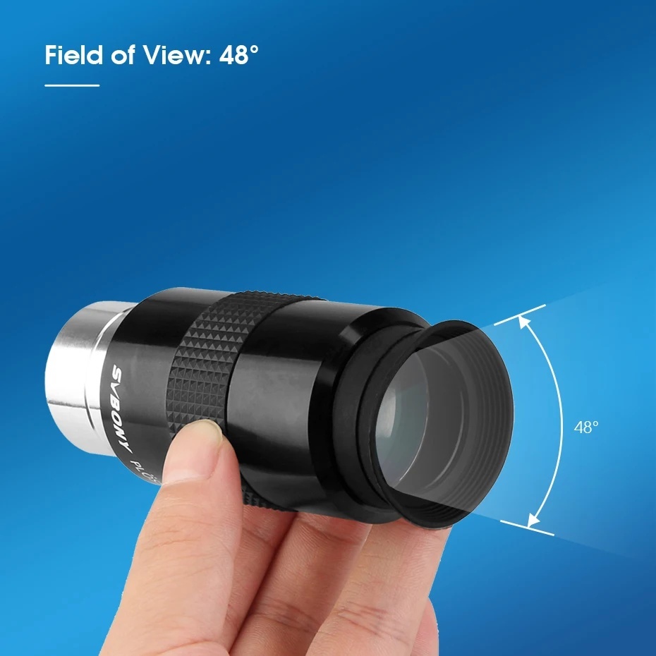 Lensa Okuler Teleskop 1.25 Inch Eyepiece Multi Coated 48 Degree SVBONY SV131