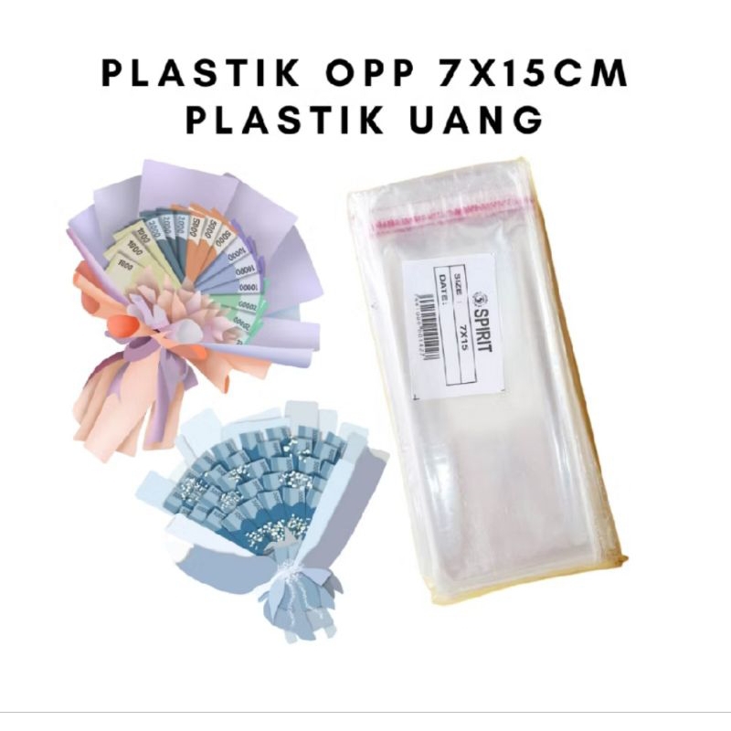 

Plastik OPP 7*15 / Plastik Uang ( isi 100 lembar )