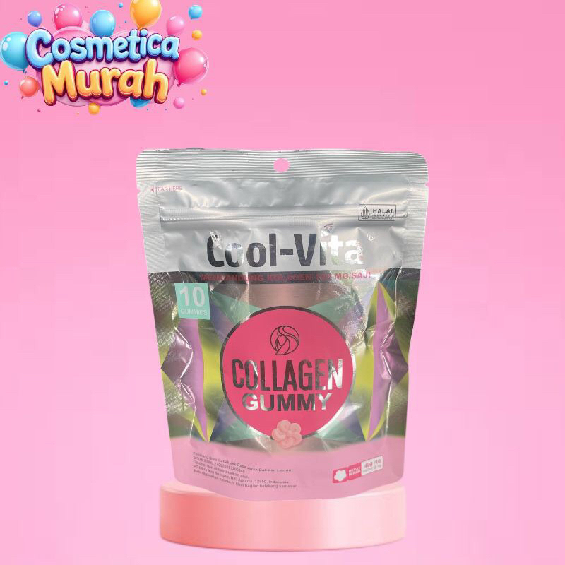 

up,ox) COOLVITA GUMMY ISI 10 pcs - PERMEN SARI GULA + COLLAGEN PENCERAH KULIT