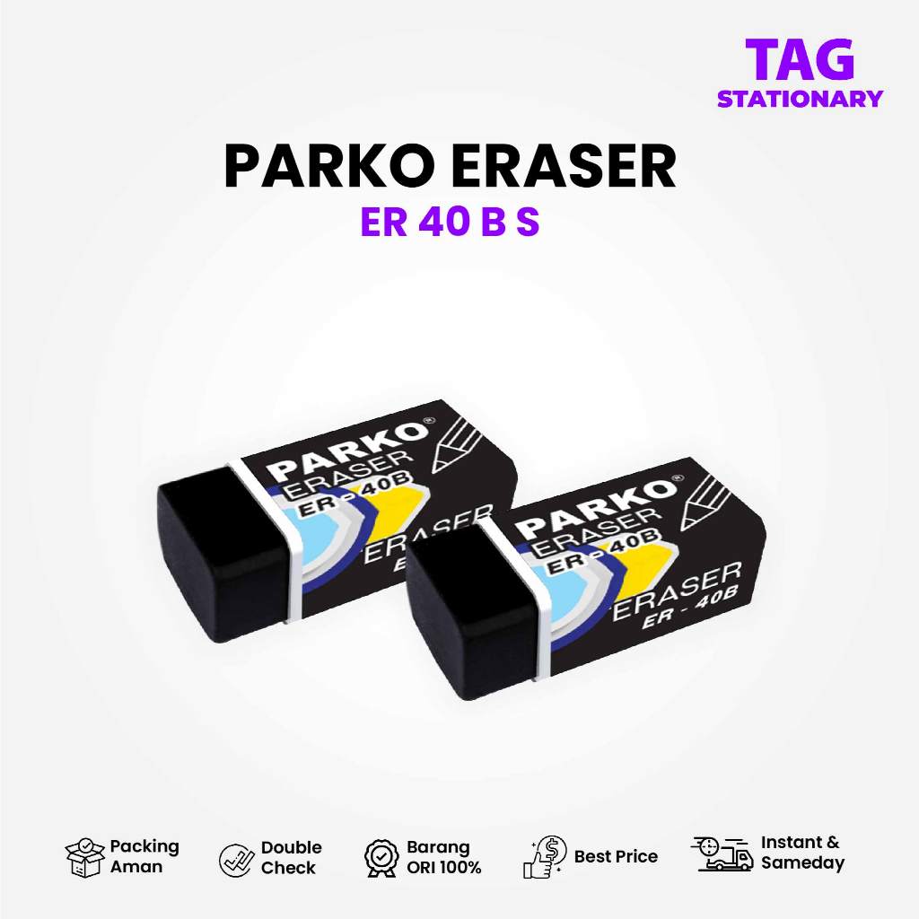 

PARKO Eraser Stip Hapusan ER-40B S (PCS) Penghapus Pensil / Alat Tulis Sekolah