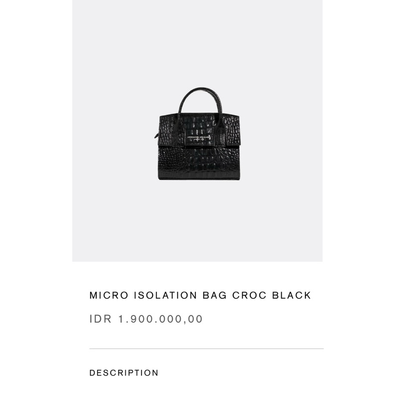 Aesthetic Pleasure Micro Isolation Bag - Preloved - BACA 
