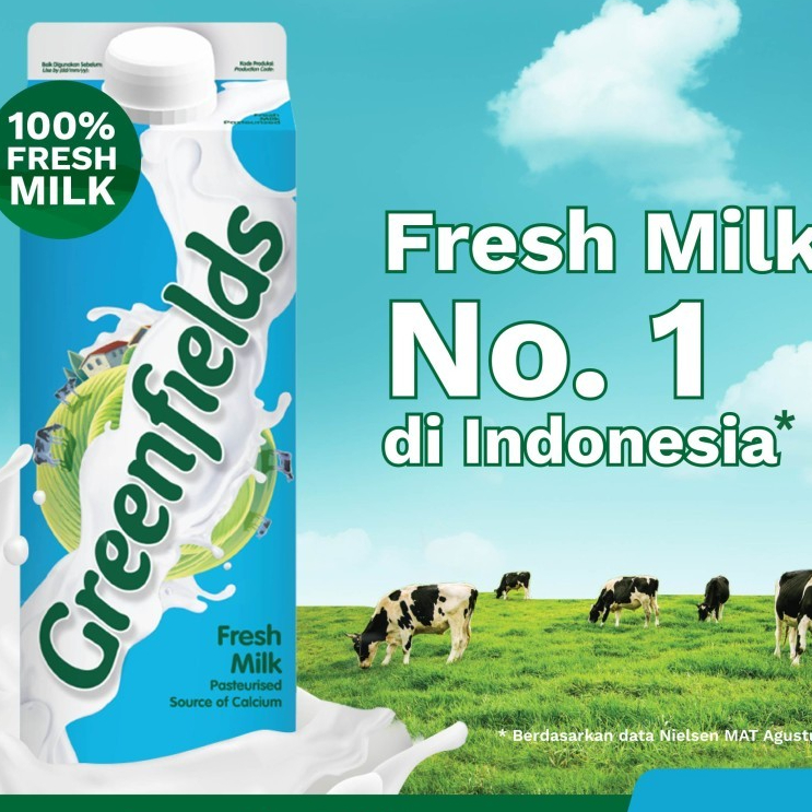 

Susu Segar Greenfields - Fresh Milk Full Cream 950 ml