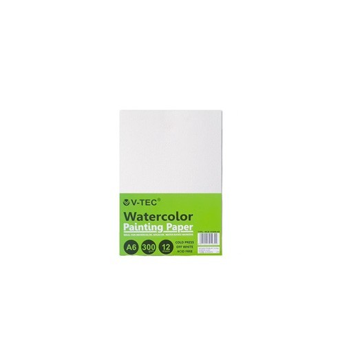 

V-tec Watercolour painting Paper A6 300 gsm 12 Sheets
