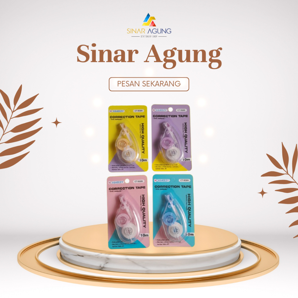 

SQUEEZY CORRECTION TAPE/ STATIONERY SCHOOL/ PITA KOREKSI/ PITA PENGHAPUS