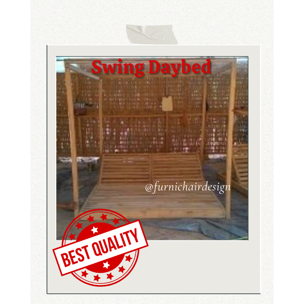 Jual Daybed Ayunan Gantung Kayu Jati Ayunan Outdoor Kayu Jati