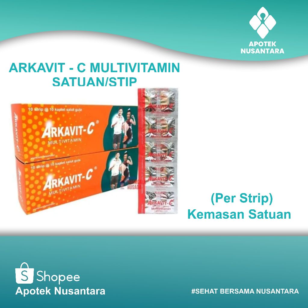 ARKAVIT-C MULTIVITAMIN PERSTRIP @ 10 KAPLET / ARKAVIT