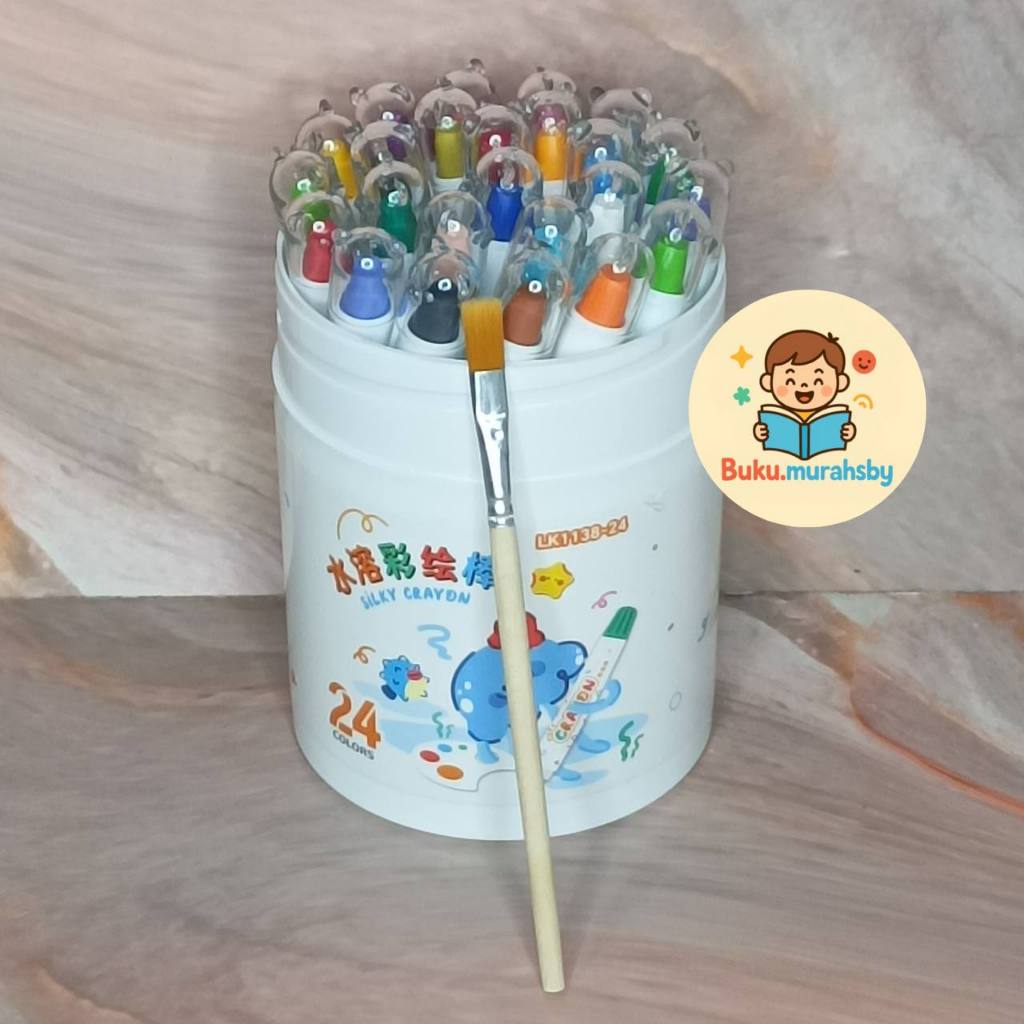 

MAGIC CRAYON For Kids - IMPORT QUALITY SILKY Crayon isi 24 COLORS / WARNA