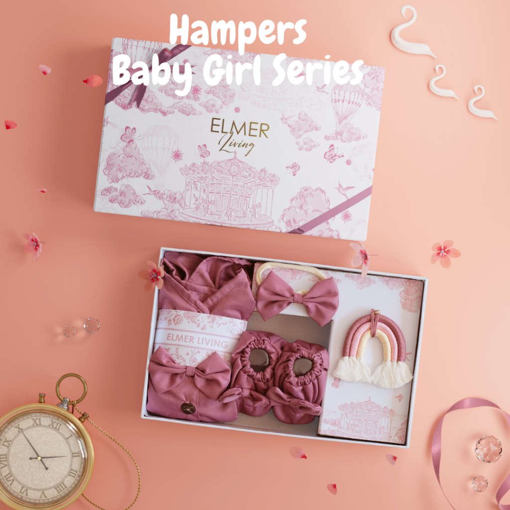 Elmer Living Baby Girl Dress Hampers Kado Lahiran Bayi Perempuan