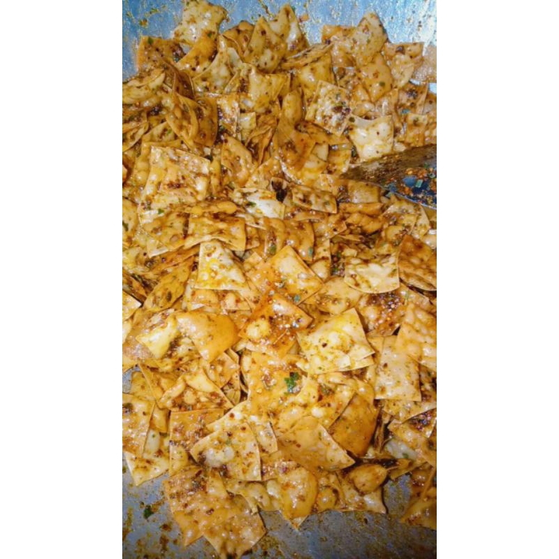 

pangsit pedas daun jeruk