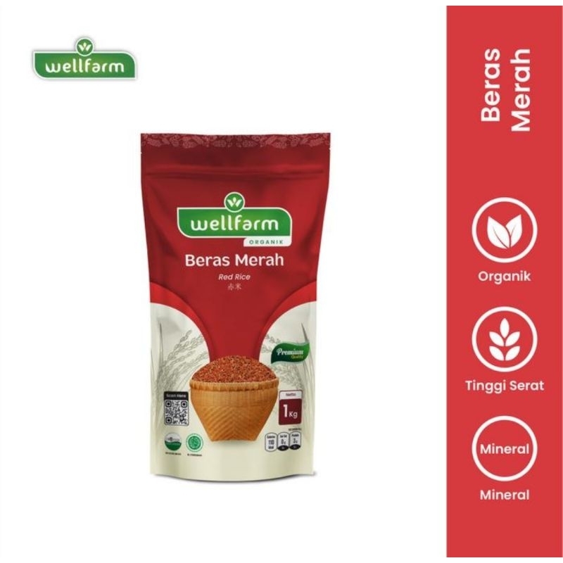 

Wellfarm Beras Merah Organik Beras Merah 1 kg
