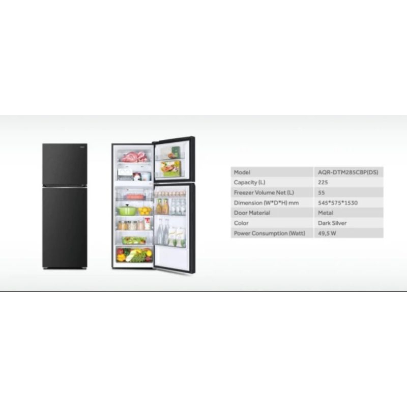 Kulkas Aqua 2 pintu / Kulkas Aqua AQR-DTM 285CBP