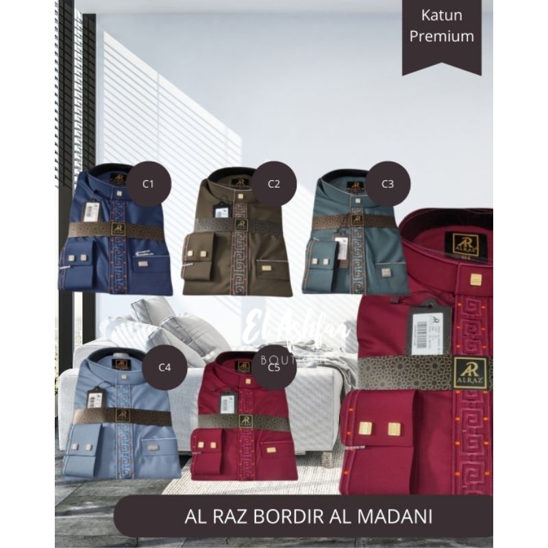 Jubah Saudi | Gamis Pria | Al Raz Kombinasi Al Madani - El Ashfaa Boutique