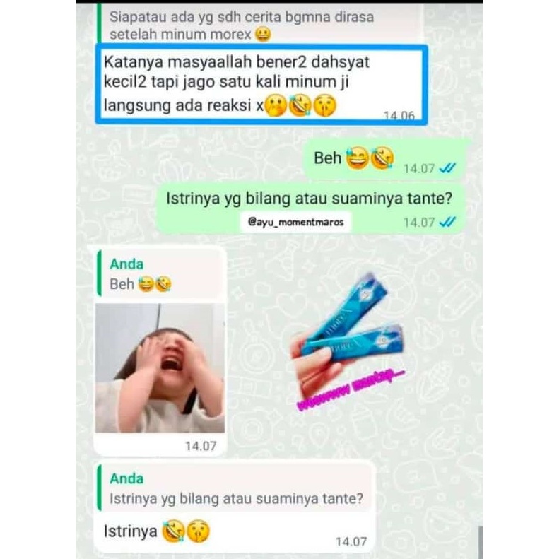 Gigikbunga Morex Moment 4 Sachet Asli