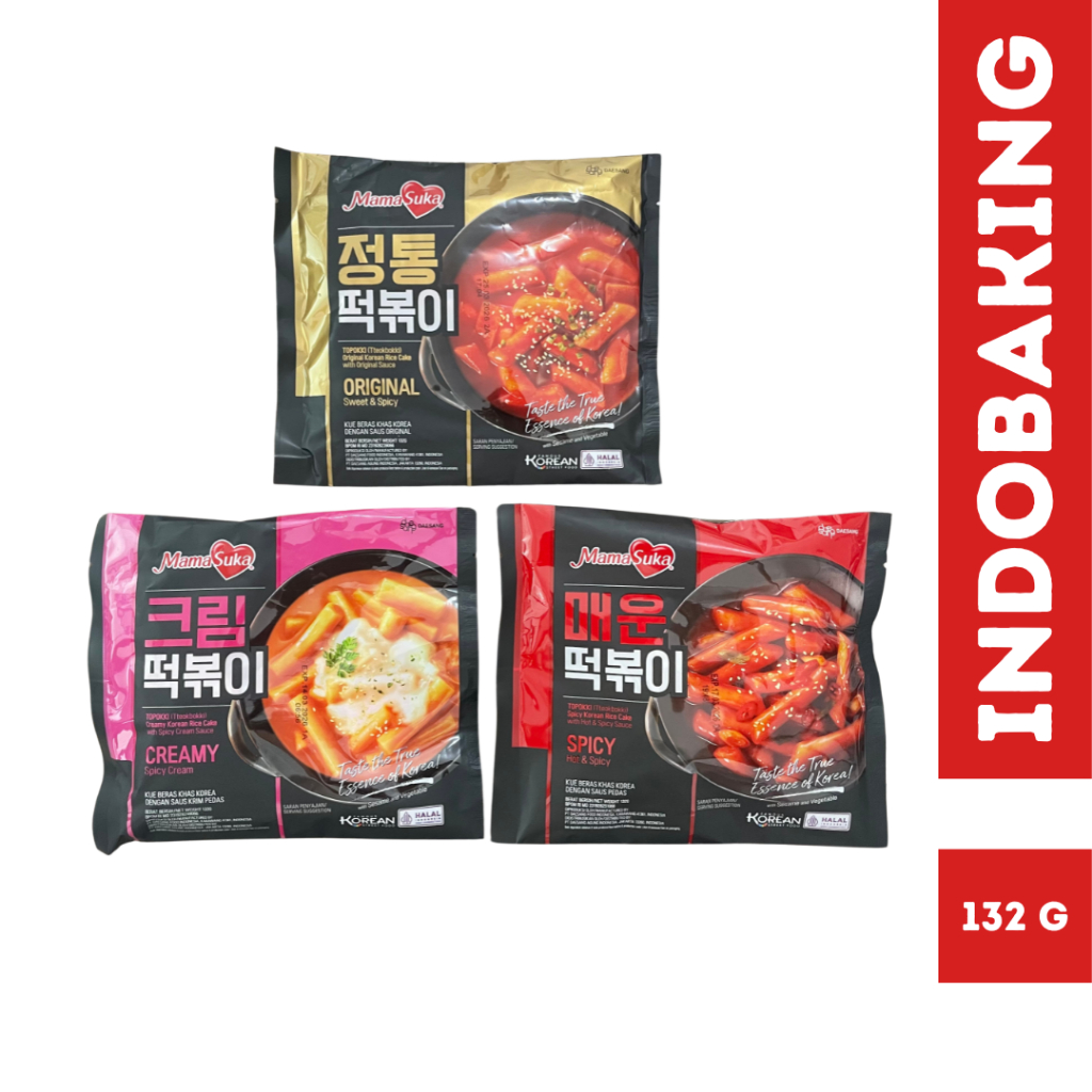 

Mamasuka Topokki Mama Suka Tteokbokki Topoki Snack Instan Korean Rice Cake Halal Original Creamy Hot Spicy 134g