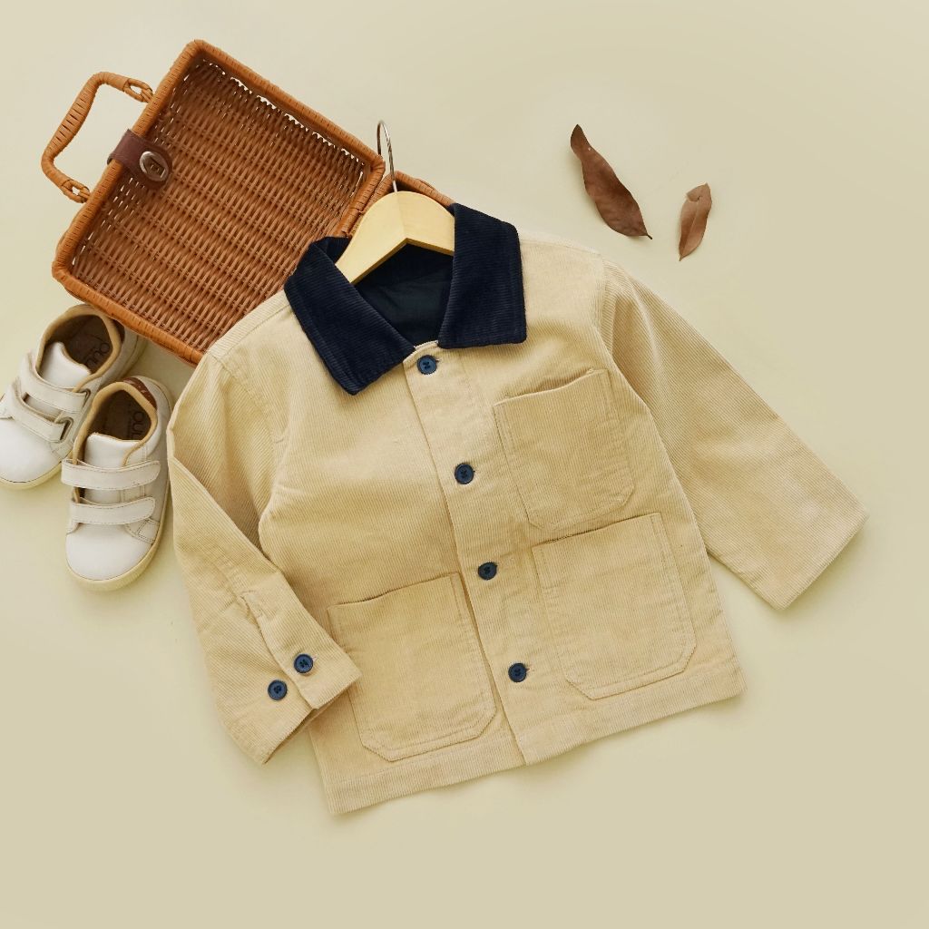 (3-6 Tahun) AARON-Atasan Anak Laki-Laki | Jaket Anak Laki-Laki | Jaket Corduroy Anak Laki-Laki | Jak