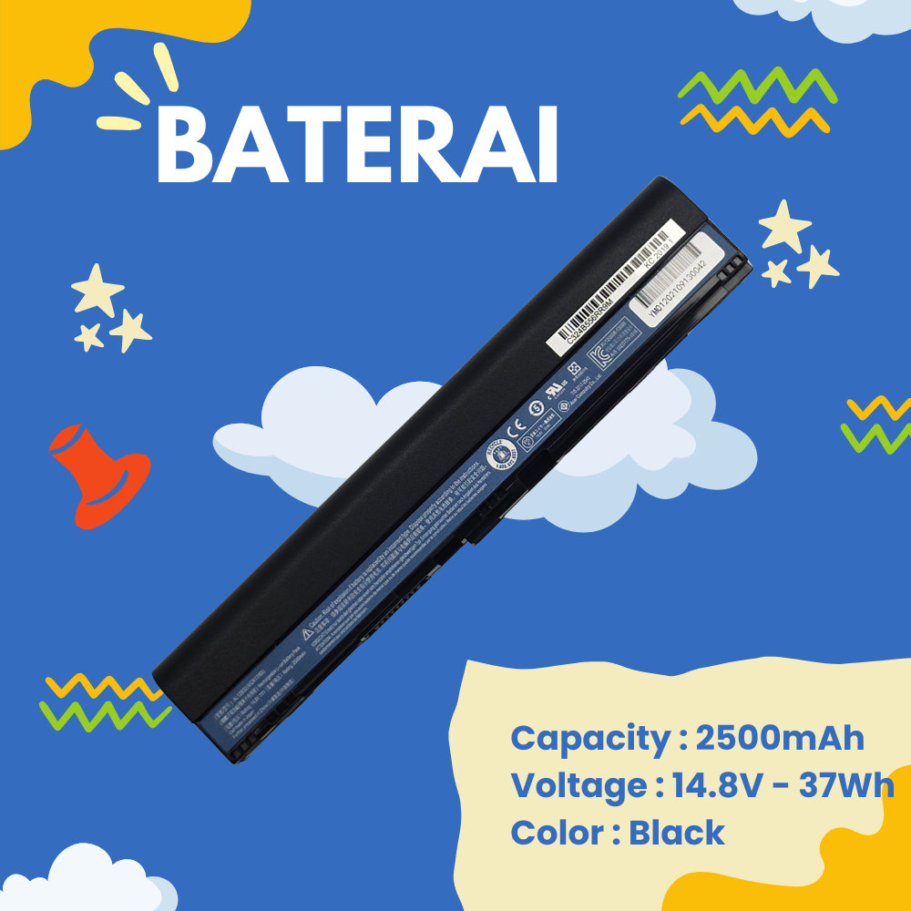 High Quality Baterai Acer V5-171 V5-121 V5-131 Slim - GARANSI