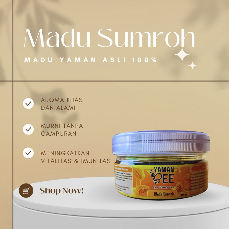 

Madu Sumrah Yaman Asli 250 Gram – Madu Mentah Murni dari Gunung Yaman | Rasa Kuat & Khasiat Tinggi