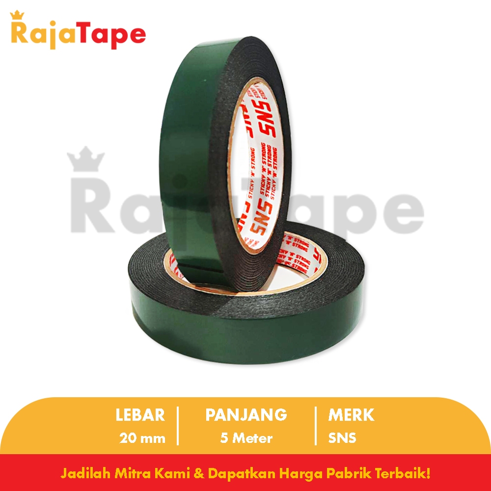

Foam Tape / Double Tape Busa 20 Mm x 5 Meter Sticky N Strong (SNS)